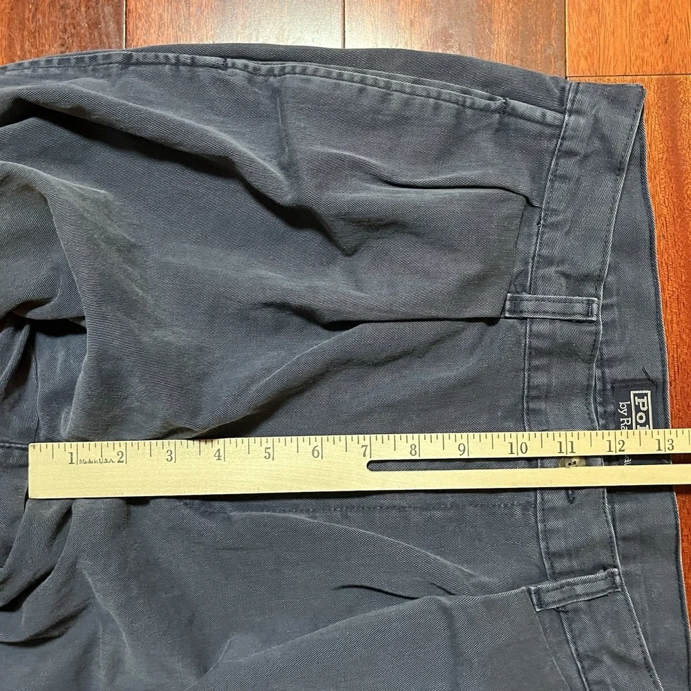Vintage Polo Ralph Lauren Pants Mens 31x30 Blue Double Pleated MADE IN USA 80's
